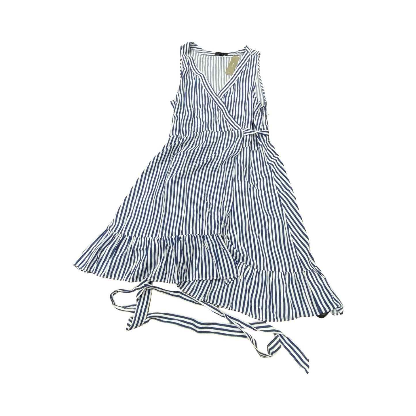 Dress Casual Midi By J. Crew In Striped Pattern, Size:M