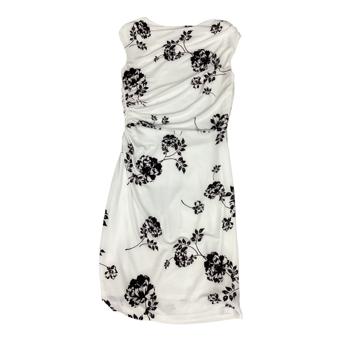 Dress Party Midi By Lauren By Ralph Lauren In Black & White, Size:Sp