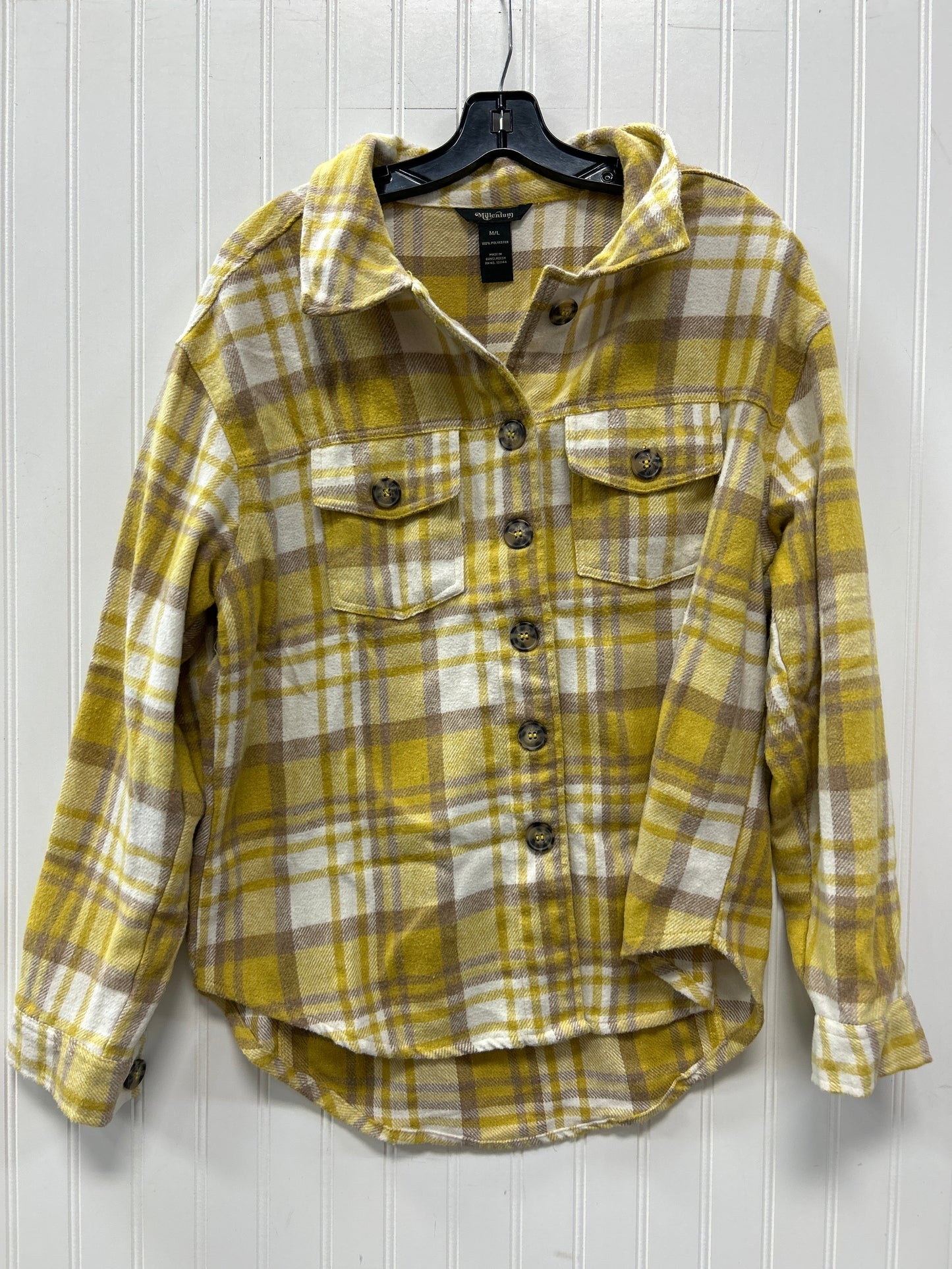 Jacket Fleece By Cmc In Yellow, Size:M