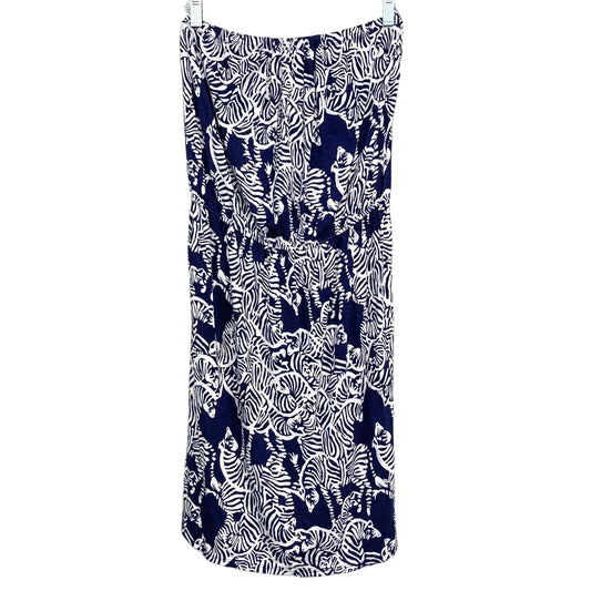 Dress Designer By Lilly Pulitzer In Blue & White, Size:S