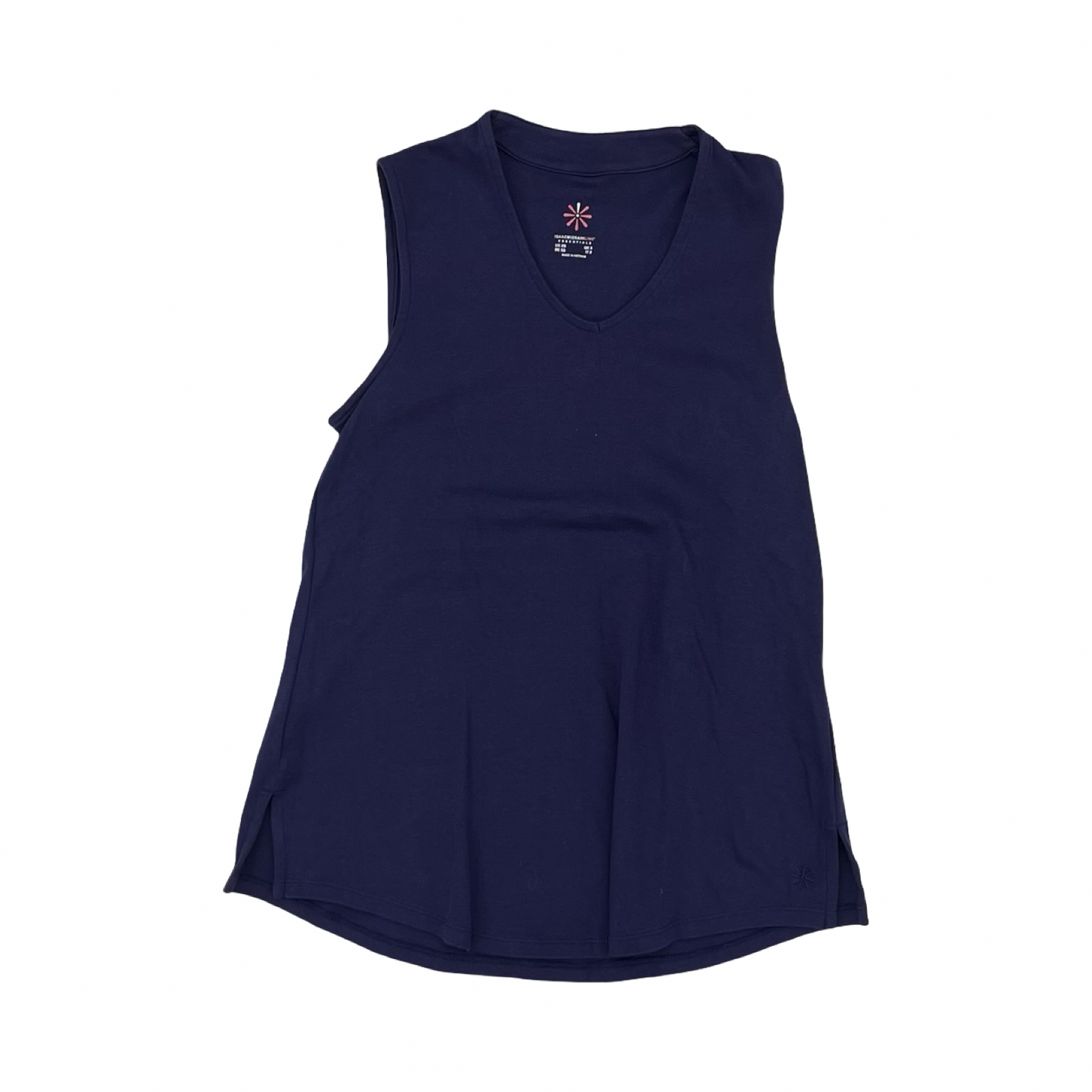 Top Sleeveless By Isaac Mizrahi Live Qvc In Navy, Size:Xs