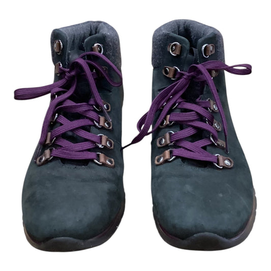 Boots Hiking By Cole-Haan In Black & Purple, Size:8.5