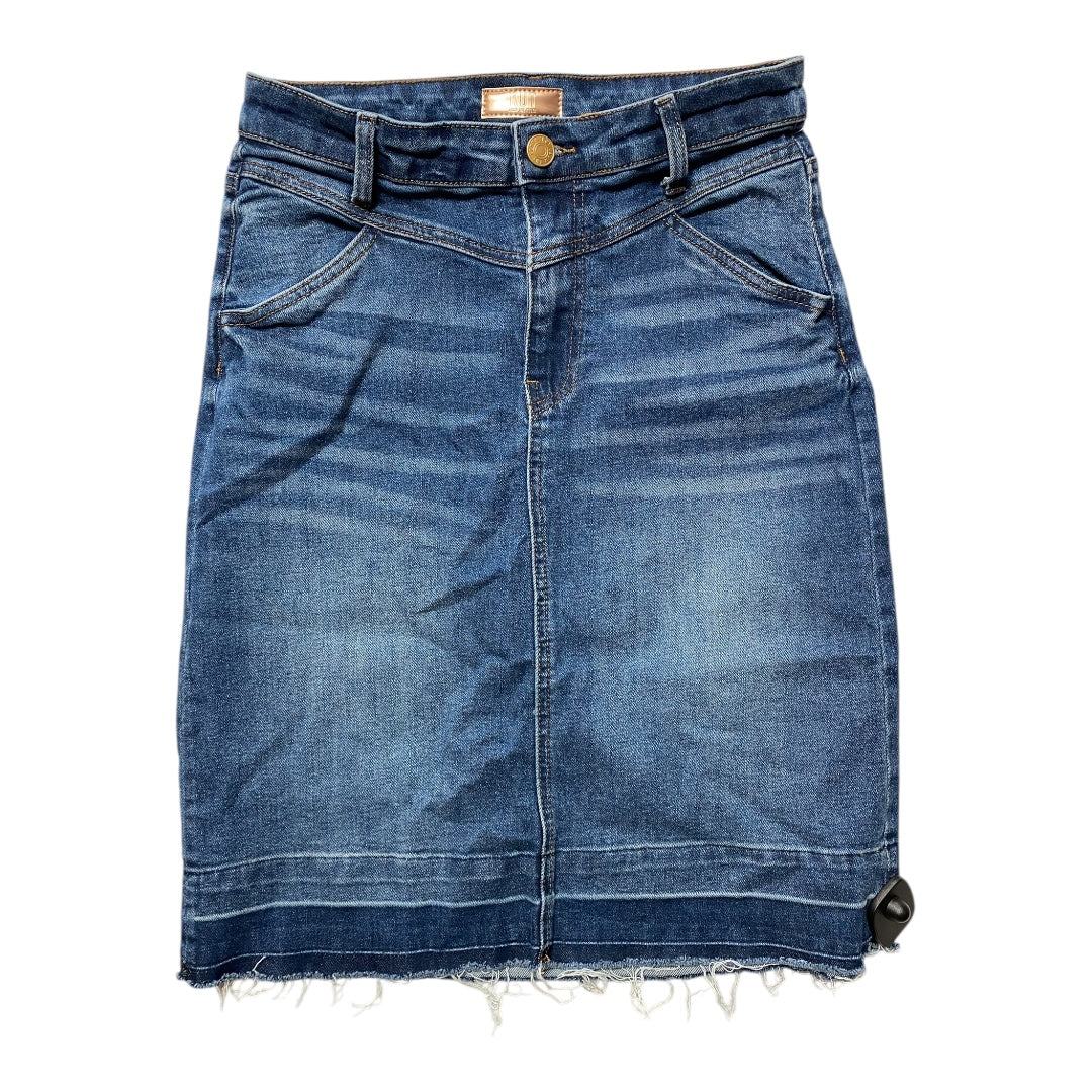 Skirt Midi By Kut In Blue Denim, Size:4