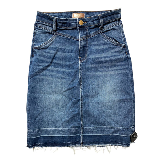 Skirt Midi By Kut In Blue Denim, Size:4