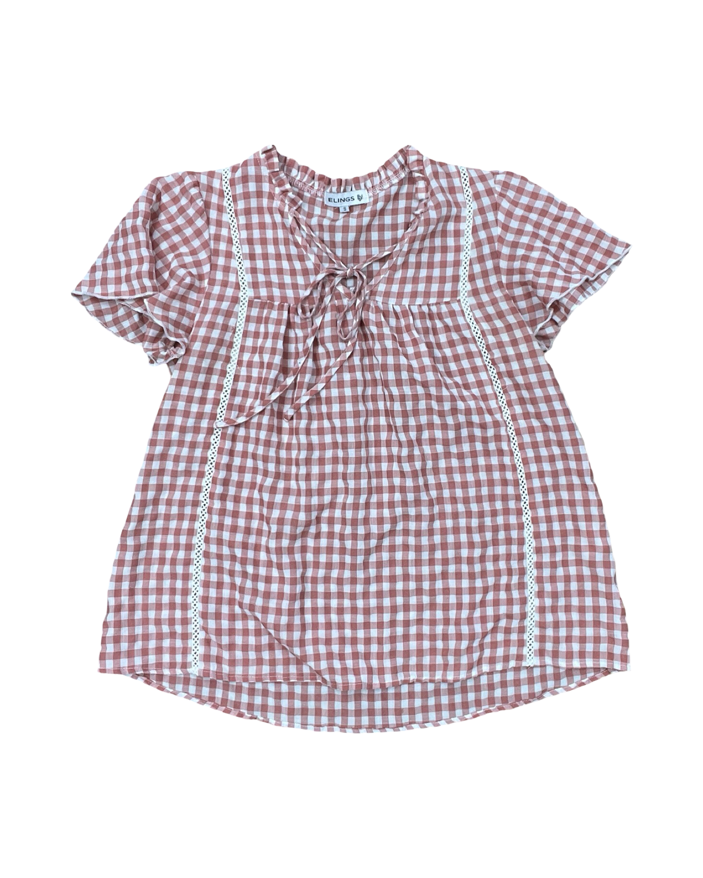 Top Ss By Clothes Mentor In Red & White, Size:S