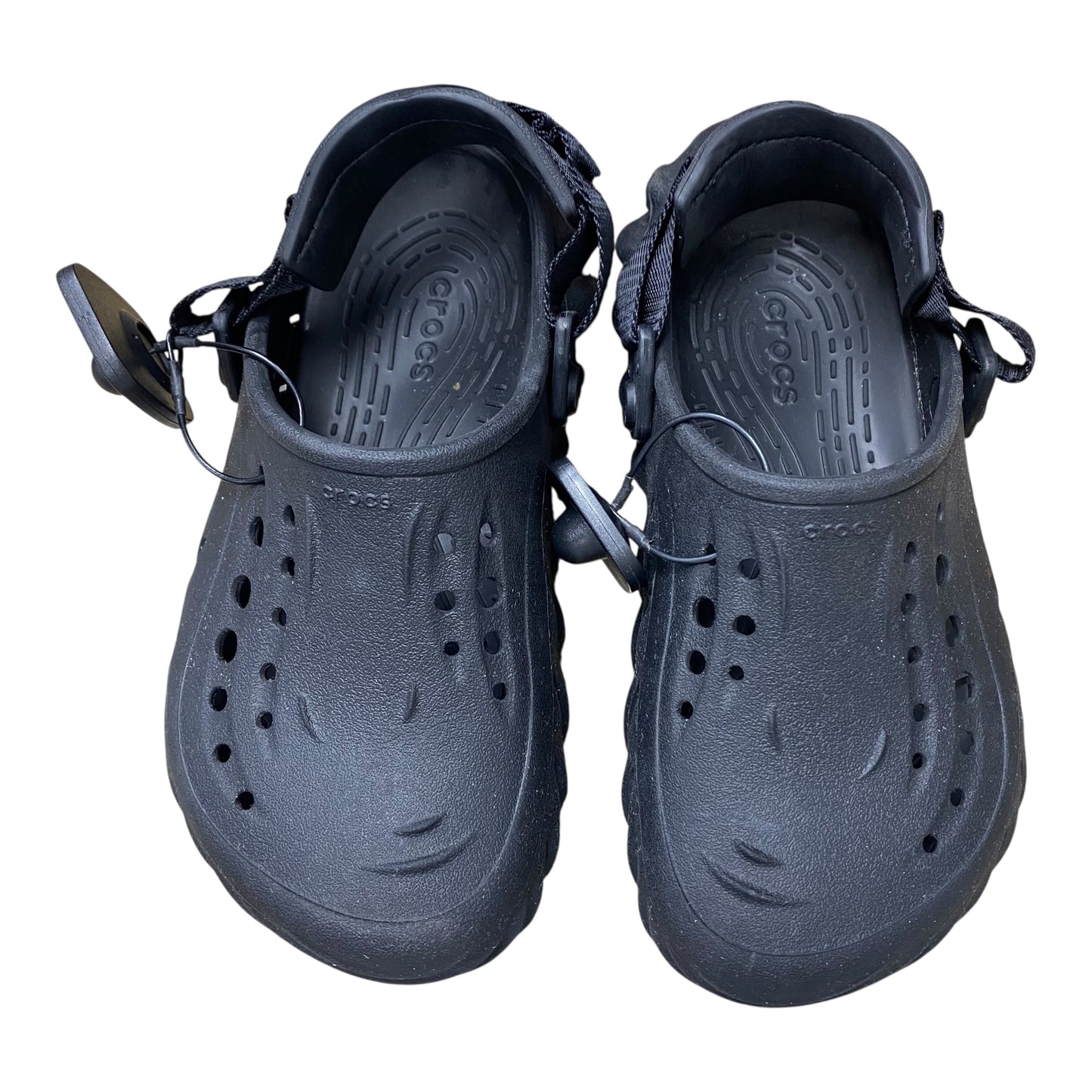 Shoes Flats By Crocs In Black, Size:6