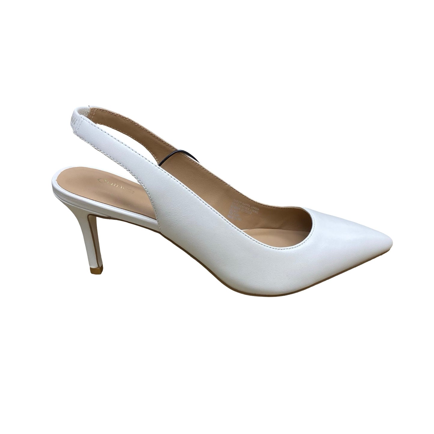 Shoes Heels Stiletto By Quince In Cream, Size:8