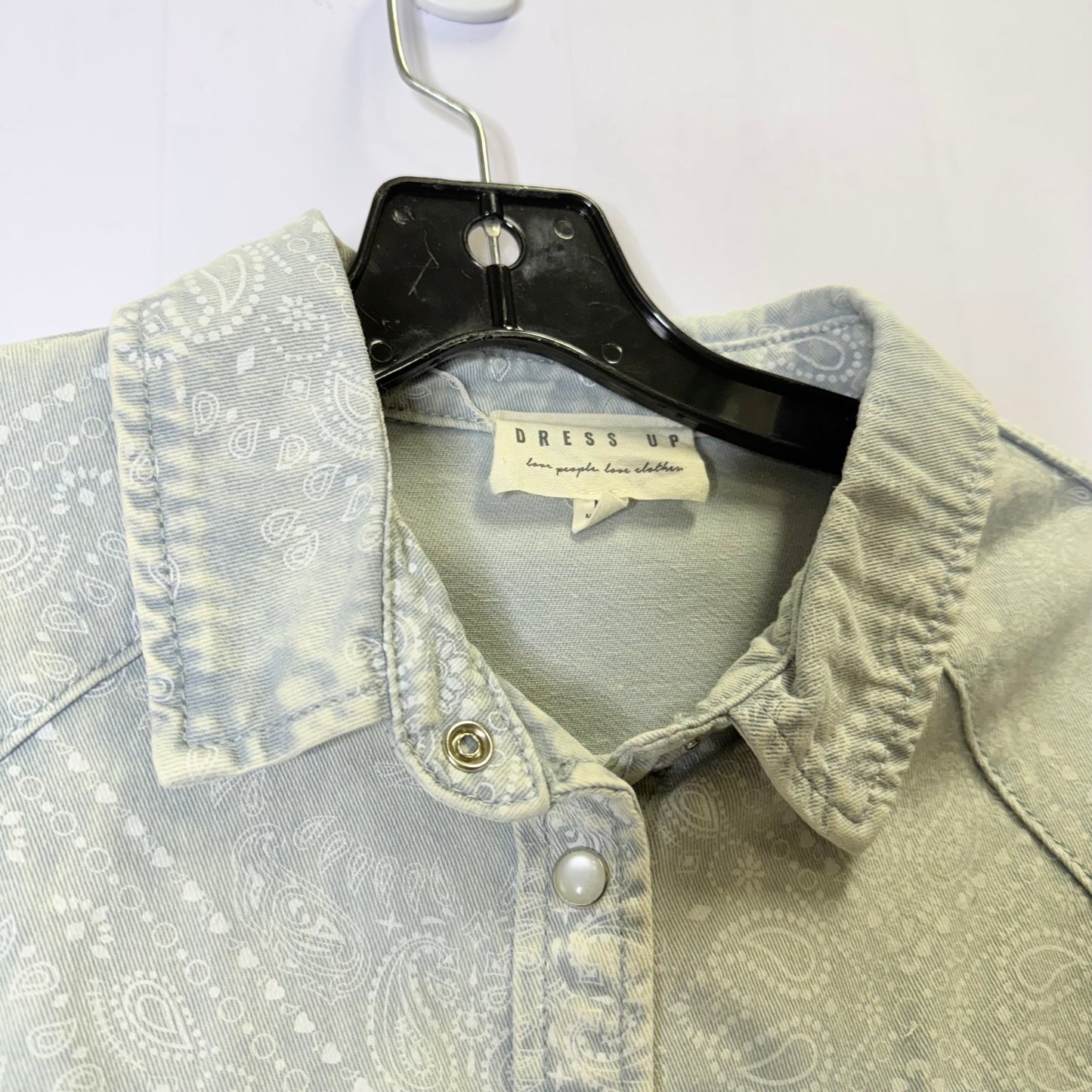 Jacket Shirt By Dress Up In Blue, Size: M