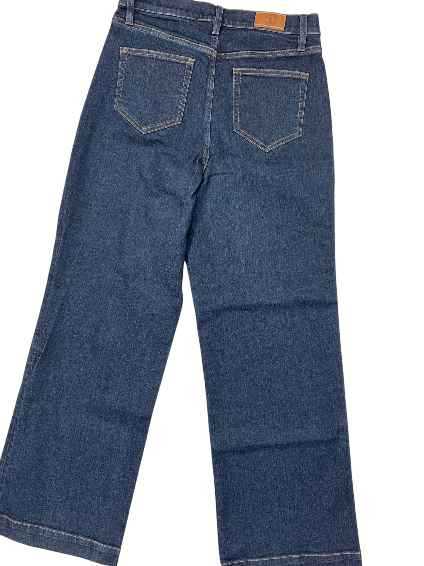 Jeans Wide Leg By Lands End In Blue Denim, Size:10