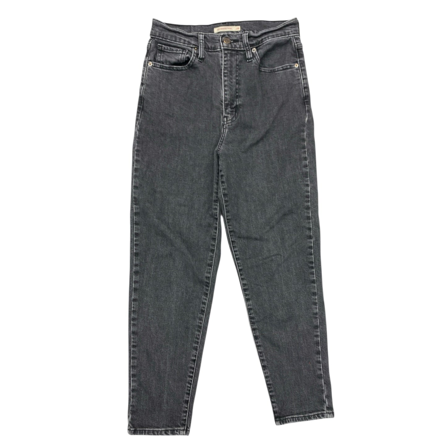Jeans Cropped By Levis In Grey Denim, Size:6