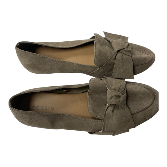 Shoes Flats By Torrid In Taupe, Size:12