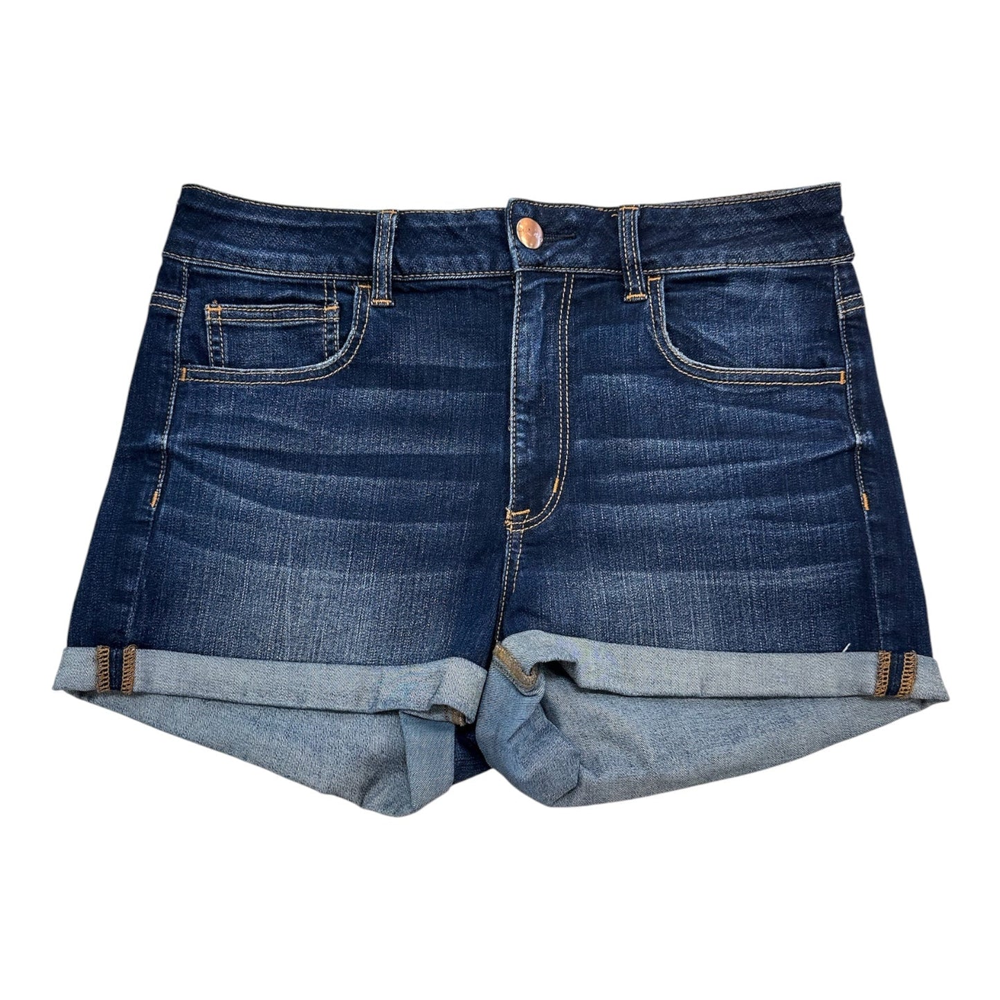 Shorts By American Eagle In Blue Denim, Size:12