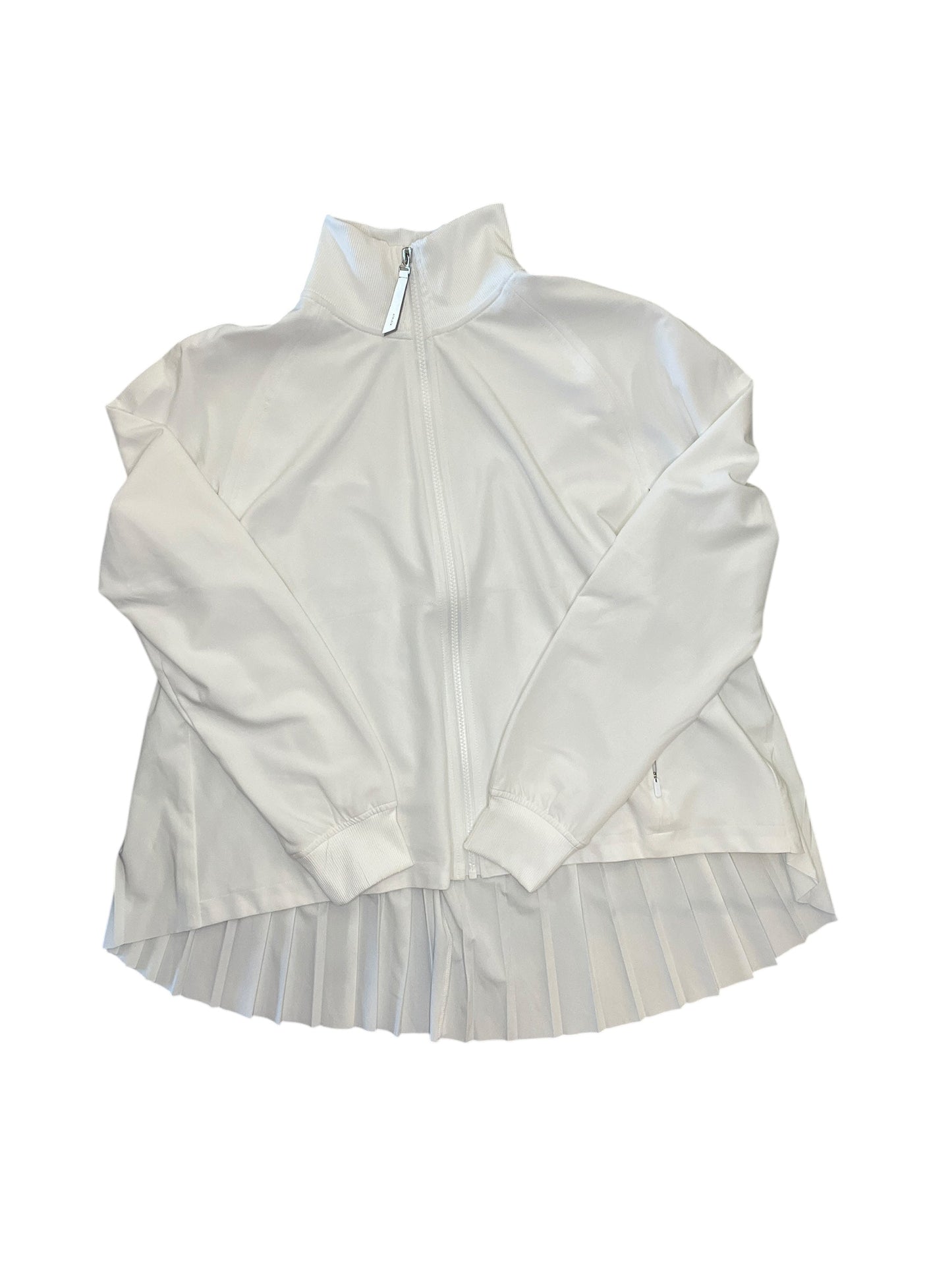 Athletic Jacket By Athleta In White, Size:M