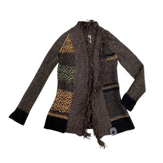 Sweater Cardigan By Bke In Brown & Green, Size:Xs