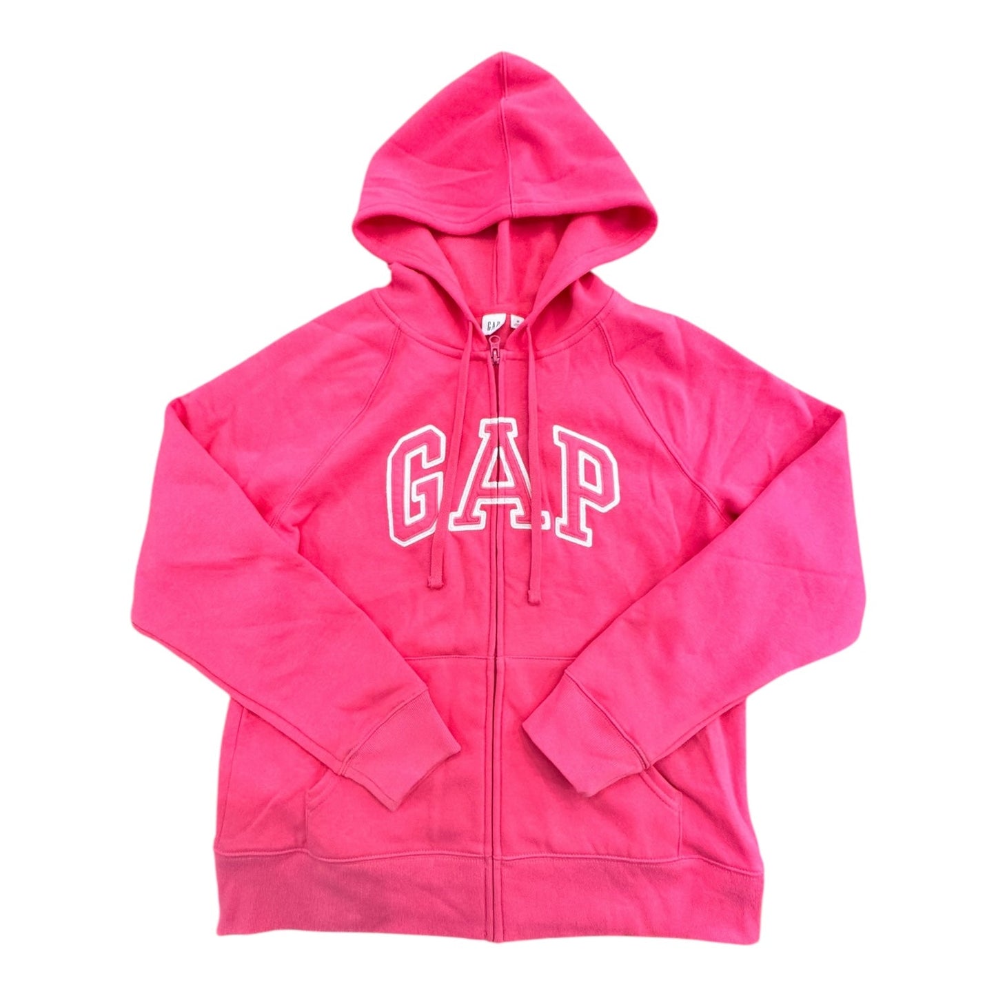 Sweatshirt Hoodie Zipped Up By Gap In Pink, Size:M
