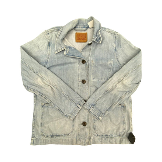 Jacket Denim By Levis In Blue, Size:L
