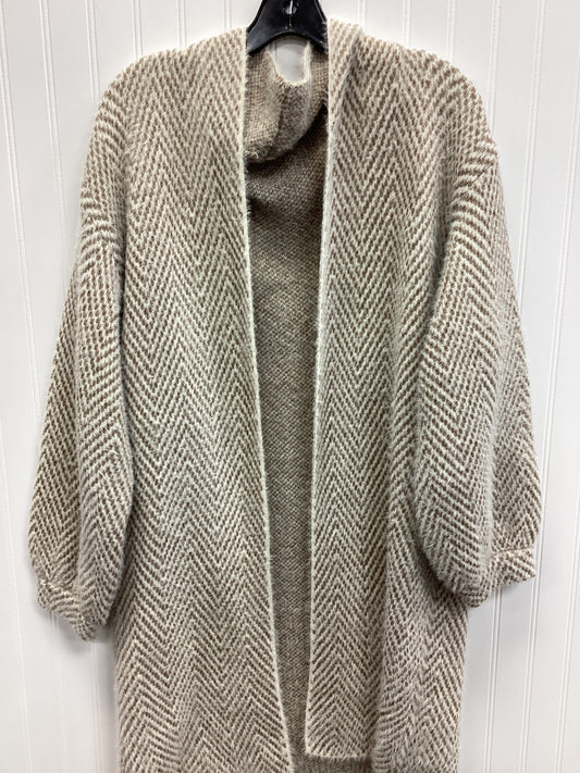 Sweater Cardigan By Pink Lily In Cream, Size:Xl
