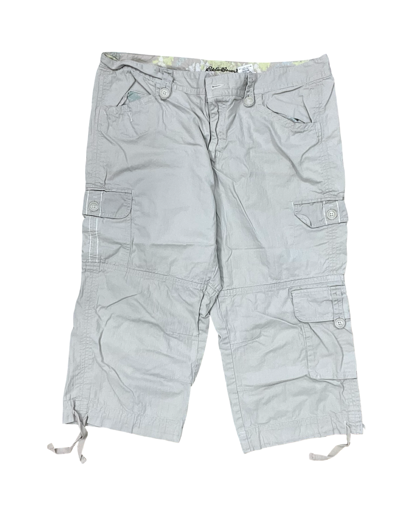 Pants Cropped By Eddie Bauer In Tan, Size:16