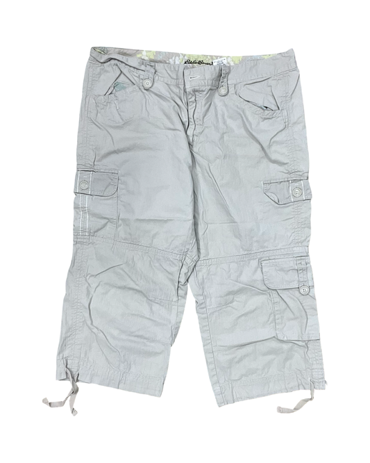 Pants Cropped By Eddie Bauer In Tan, Size:16