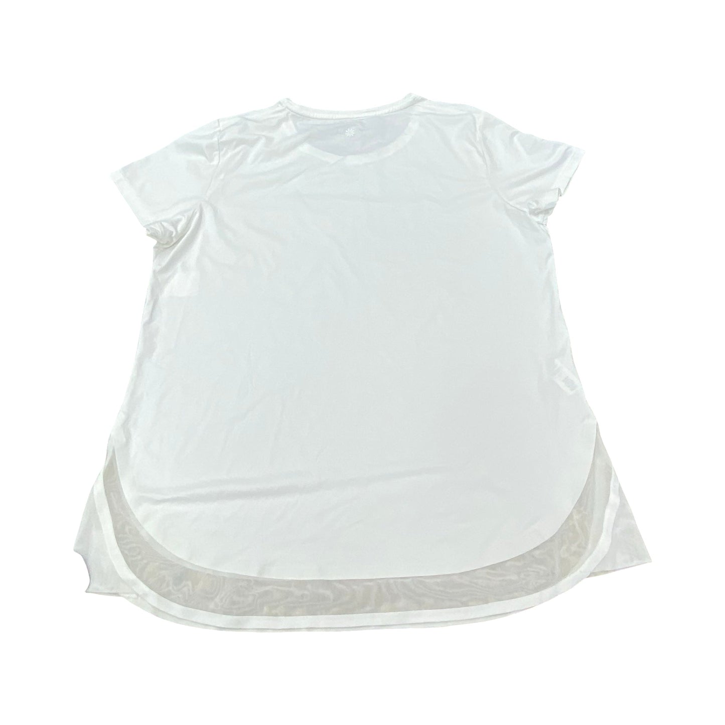 Athletic Top Ss By Athleta In White, Size:L