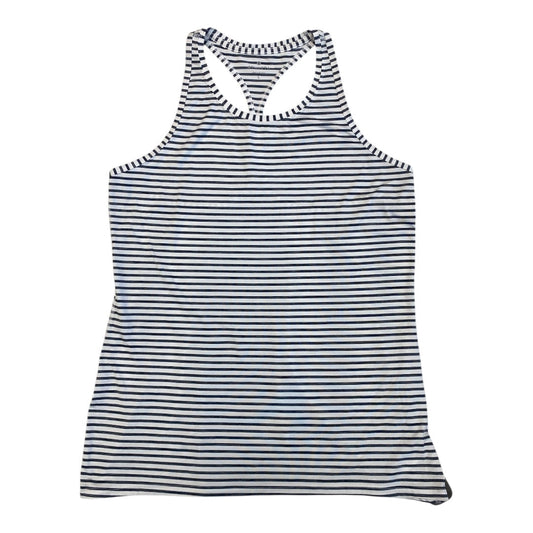 Athletic Tank Top By Athleta In Striped Pattern, Size:L