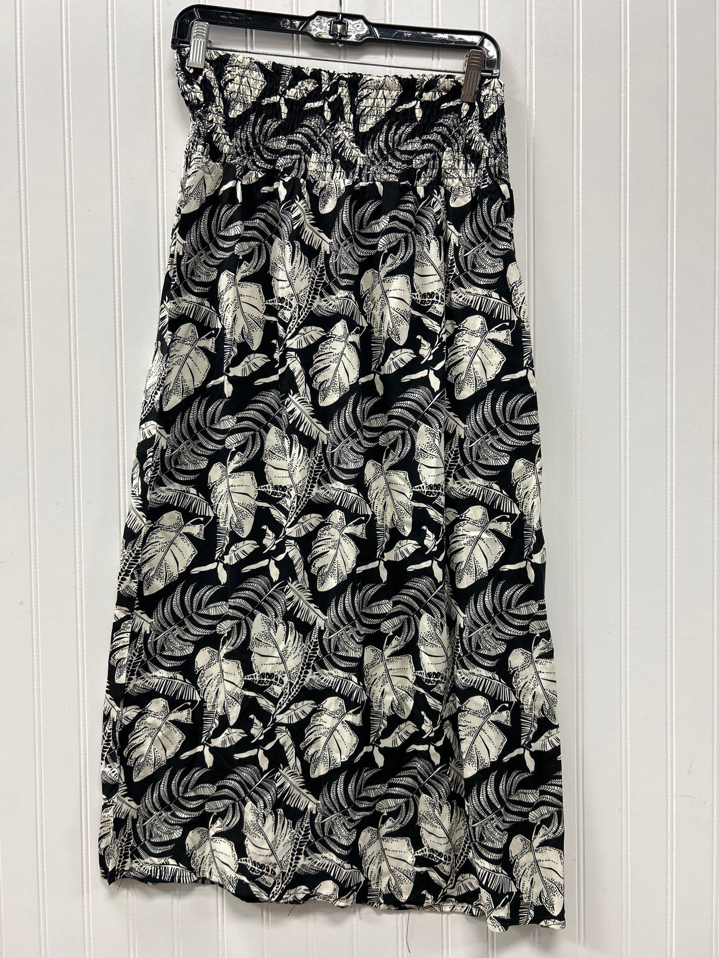 Pants Linen By Cmc In Black & Cream, Size:S