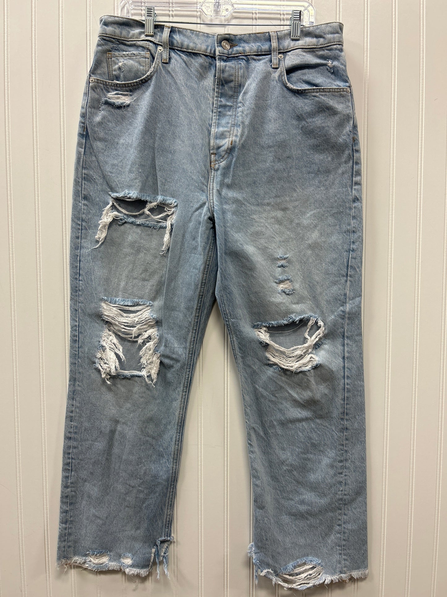 Jeans Straight By We The Free In Blue Denim, Size:14