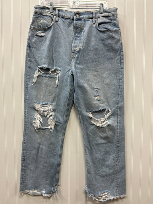 Jeans Straight By We The Free In Blue Denim, Size:14