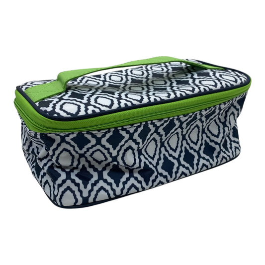 Makeup Bag By Thirty One In Blue & Green, Size:Medium