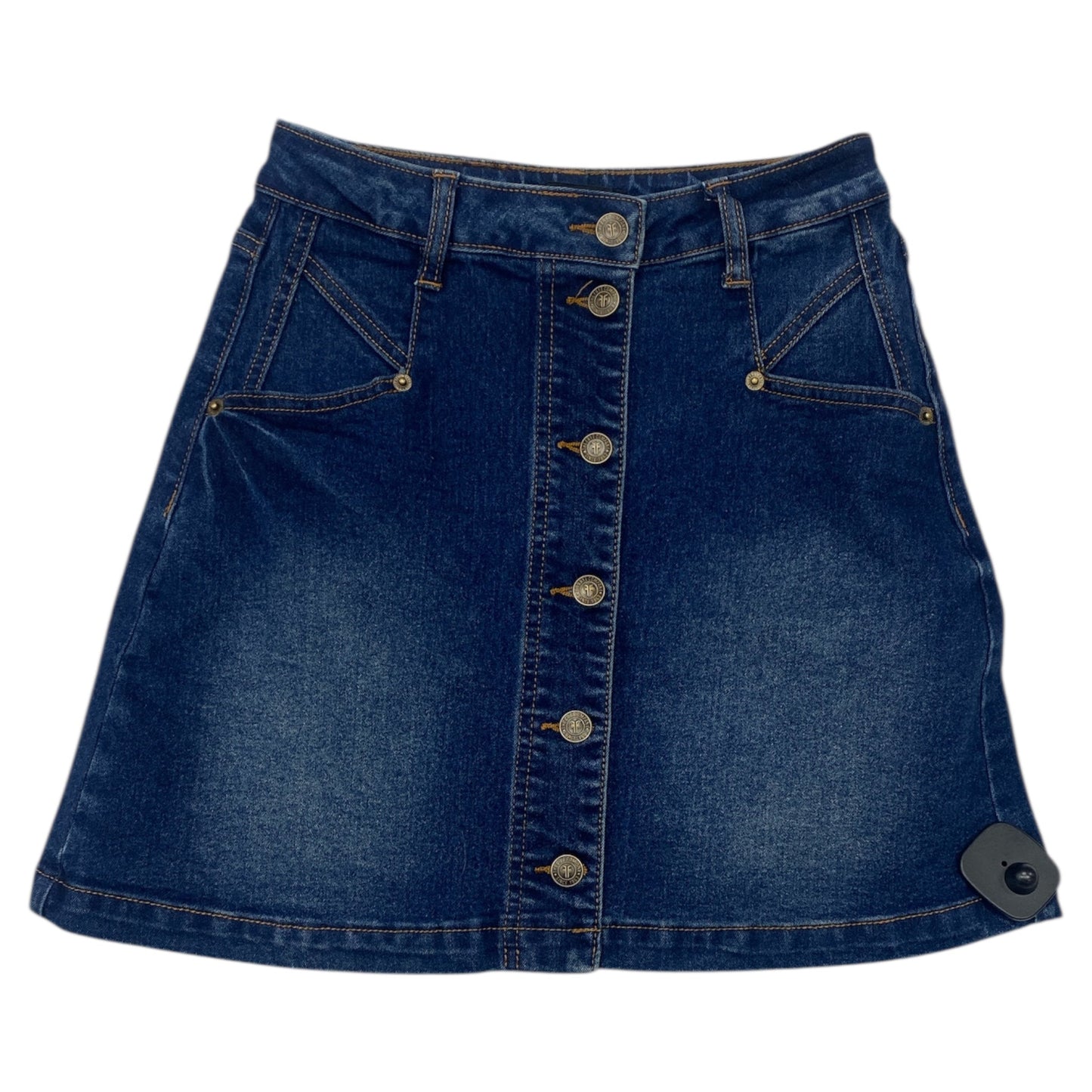 Skirt Designer By Frye In Blue Denim, Size:2