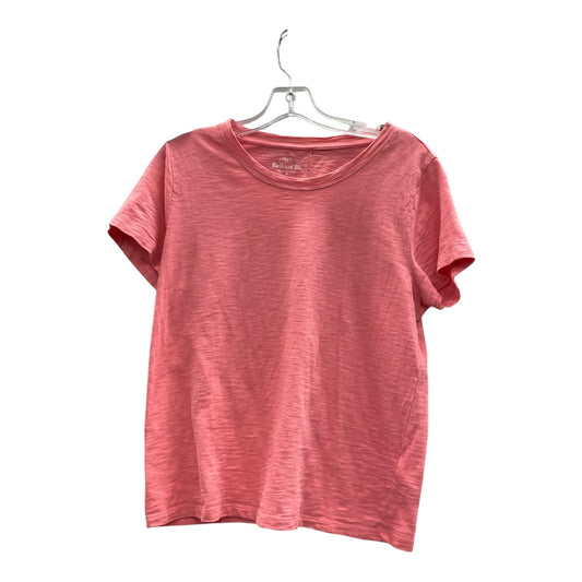 Top Ss Basic By J. Crew In Pink, Size:M