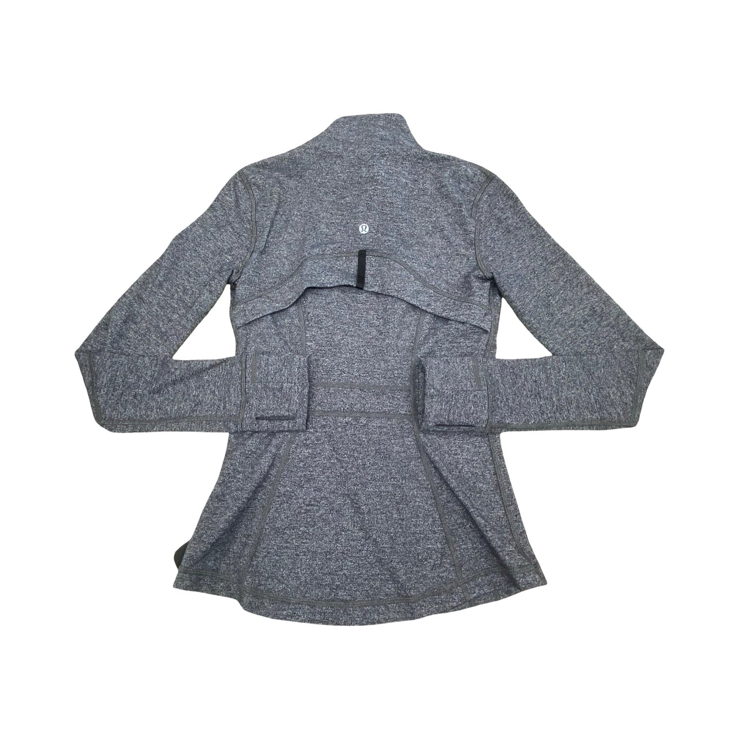 Athletic Jacket By Lululemon In Grey, Size:4