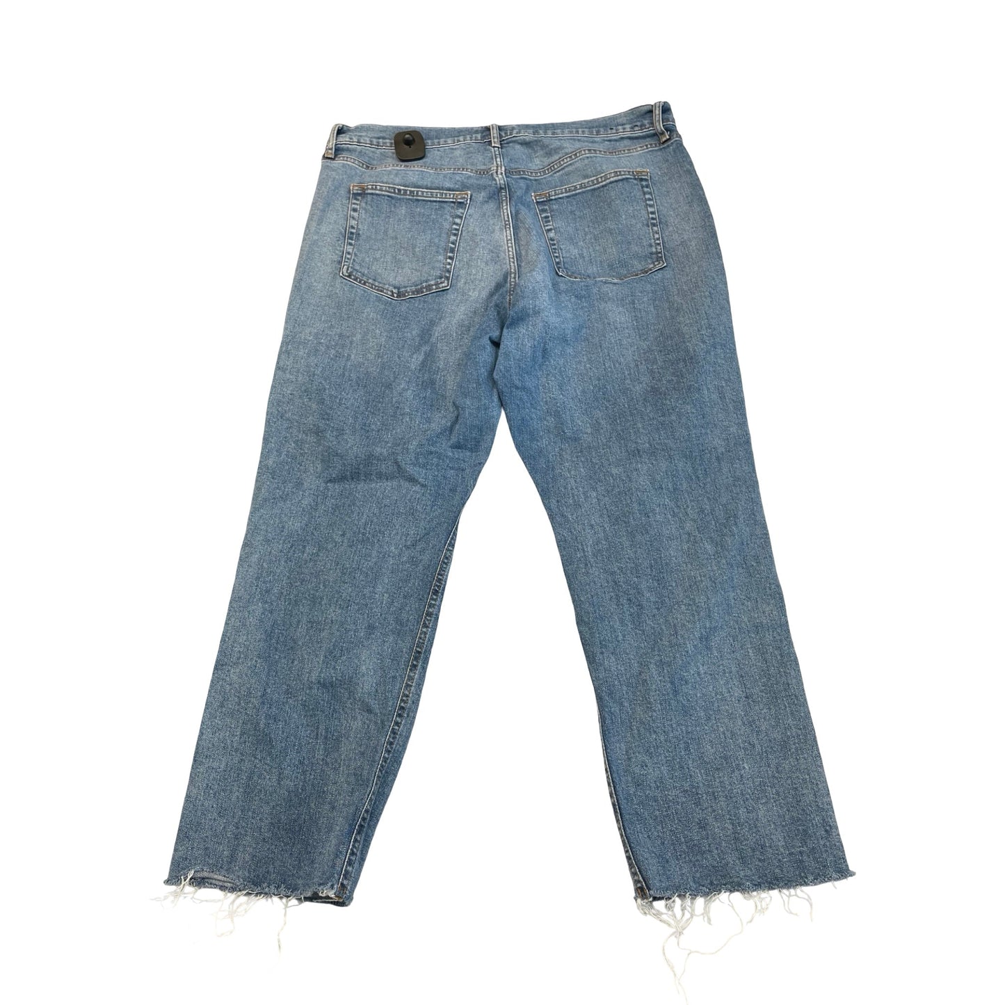 Jeans Straight By Gap In Blue Denim, Size:18
