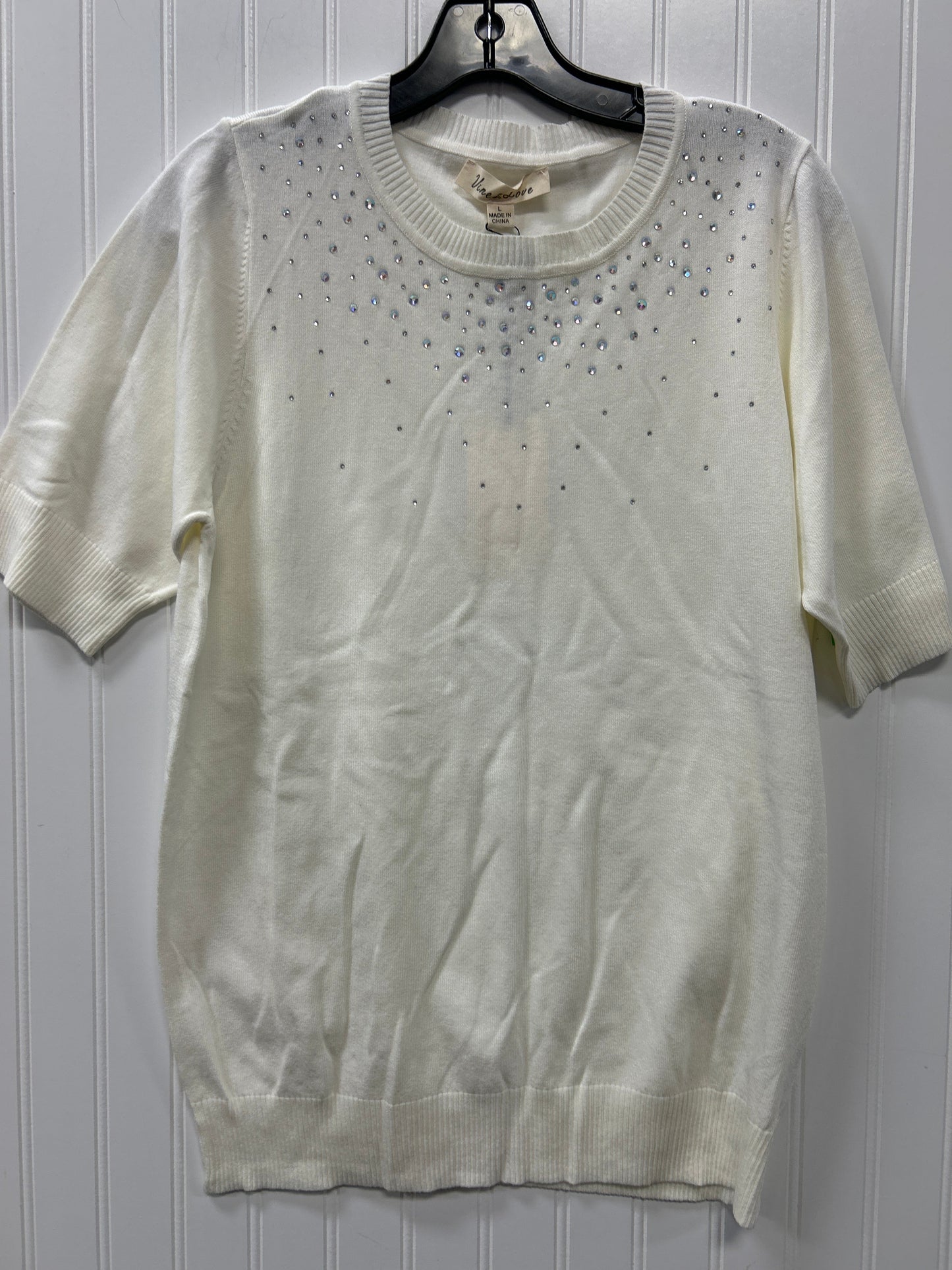 Top Ss By Vine & Love In Cream, Size:L