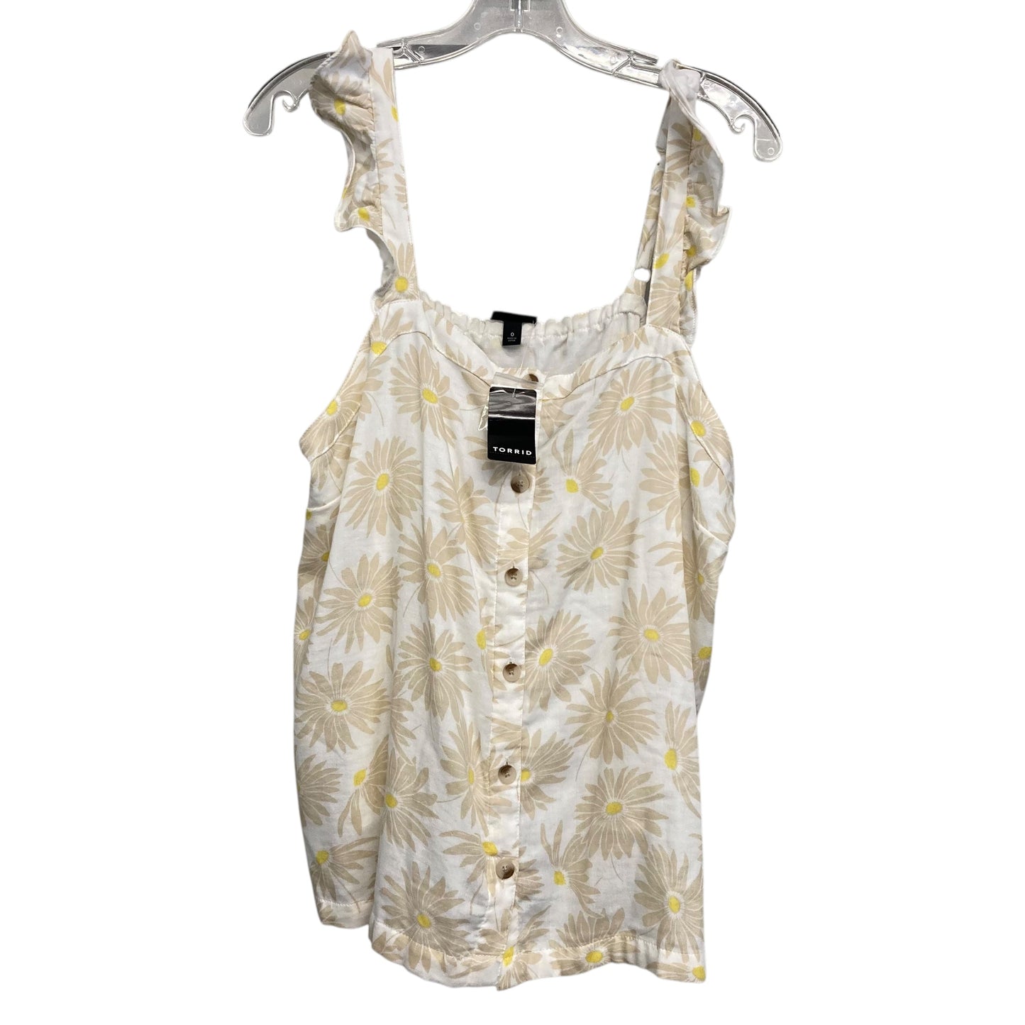 Top Sleeveless By Torrid In Floral Print, Size:L