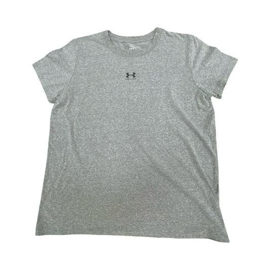 Athletic Top Ss By Under Armour In Grey, Size:L