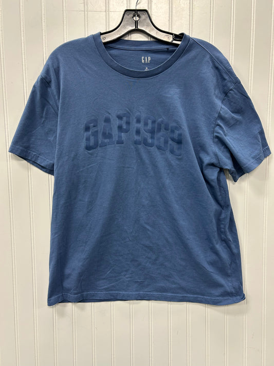 Top 2Pc 3/4 Sleeve By Gap In Blue, Size:M