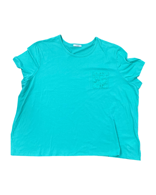 Top Ss By Clothes Mentor In Green, Size:3X