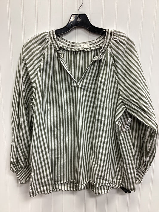 Top Ls By Maurices In Green & White, Size:Xl