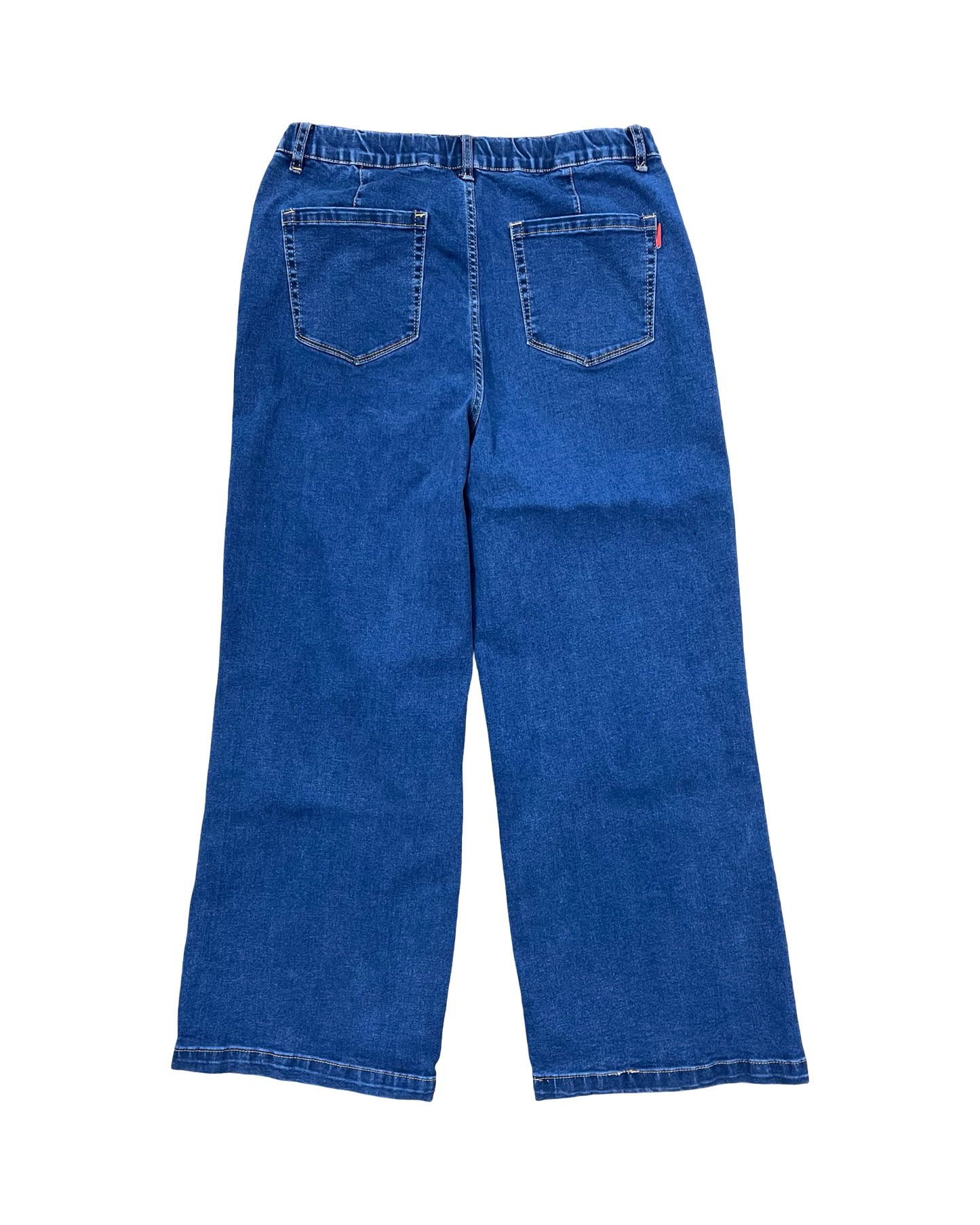 Jeans Wide Leg By Clothes Mentor In Blue Denim, Size:14