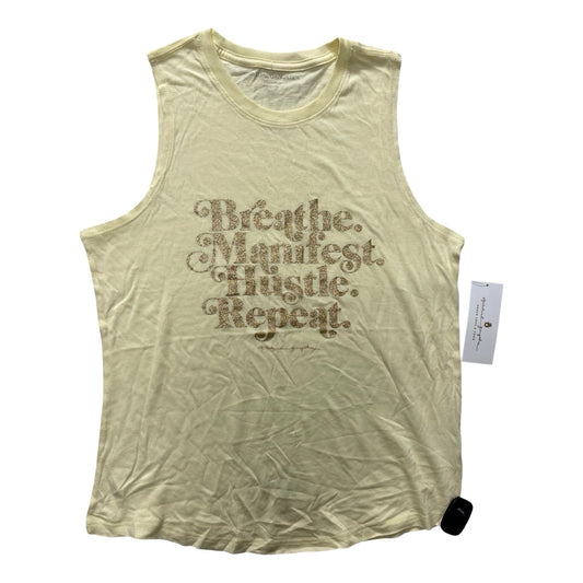 Athletic Tank Top By Spiritual Gangster In Yellow, Size:M