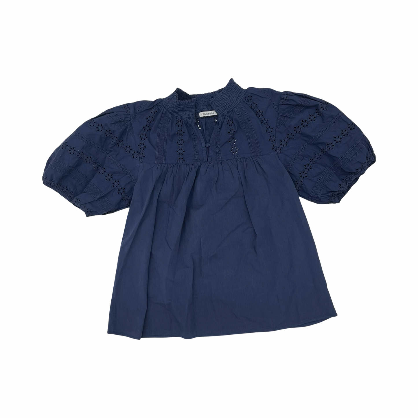Blouse Ss By Red Haute In Blue, Size:M