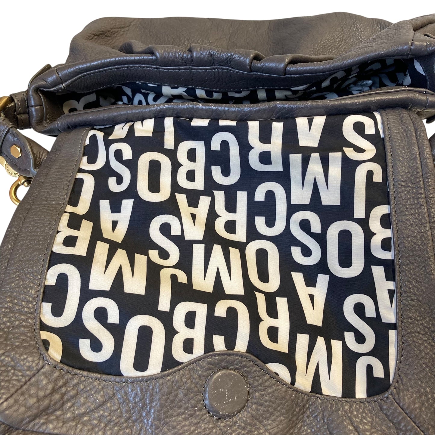 Handbag Designer By Marc By Marc Jacobs In Grey, Size:Medium