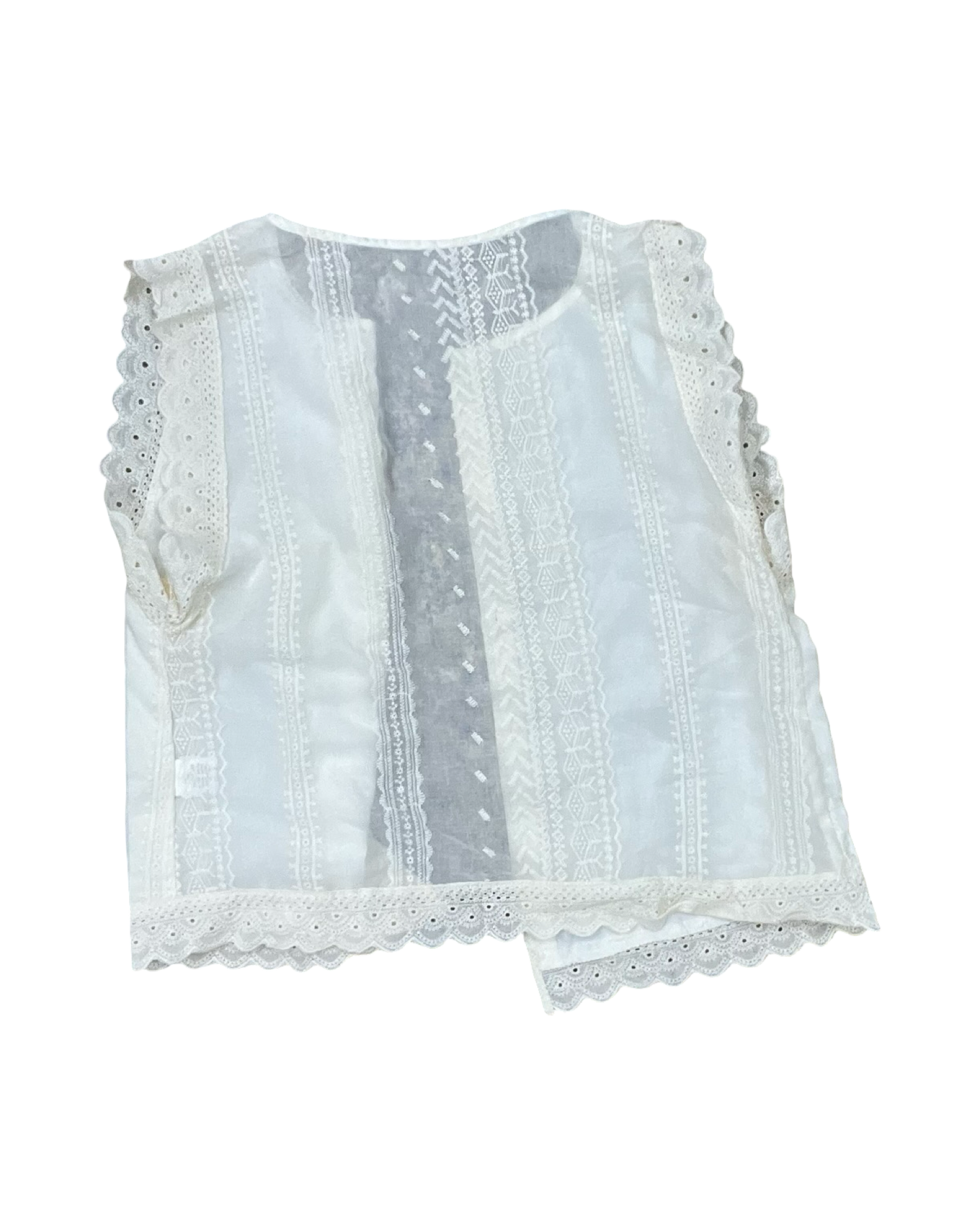 Blouse Sleeveless By Clothes Mentor In Cream, Size:S
