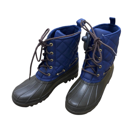 Boots Snow By Sperry In Blue & Brown, Size:6