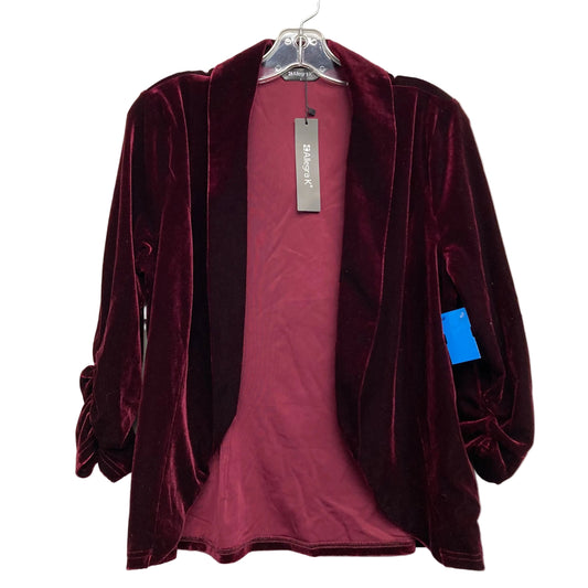 Blazer By Allegra K In Maroon, Size:L