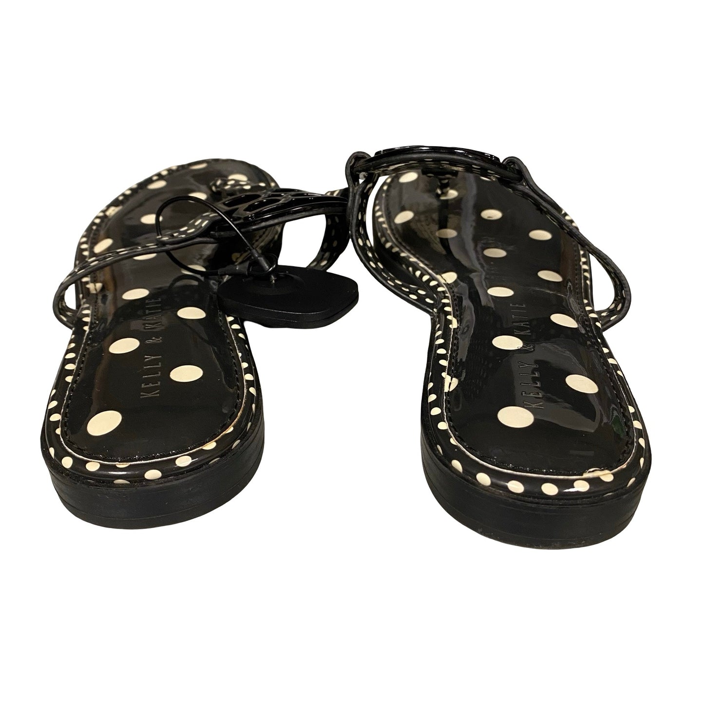 Sandals Flats By Kelly And Katie In Polkadot Pattern, Size:8