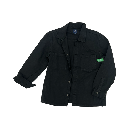 Jacket Denim By Gap In Black, Size:L