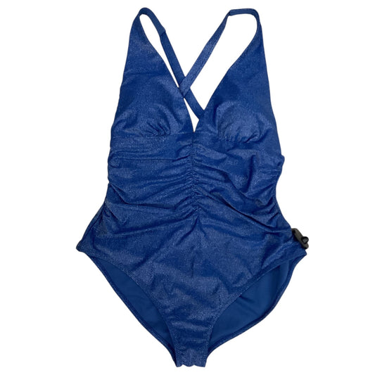 Swimsuit By Shade & Shore In Blue & Silver, Size:Xl