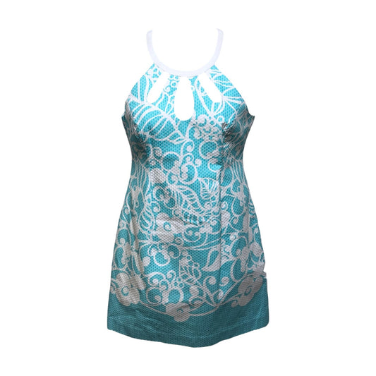 Pearl Shift Dress Designer By Lilly Pulitzer In Shorely Blue Pickup Lines Border, Size: 8